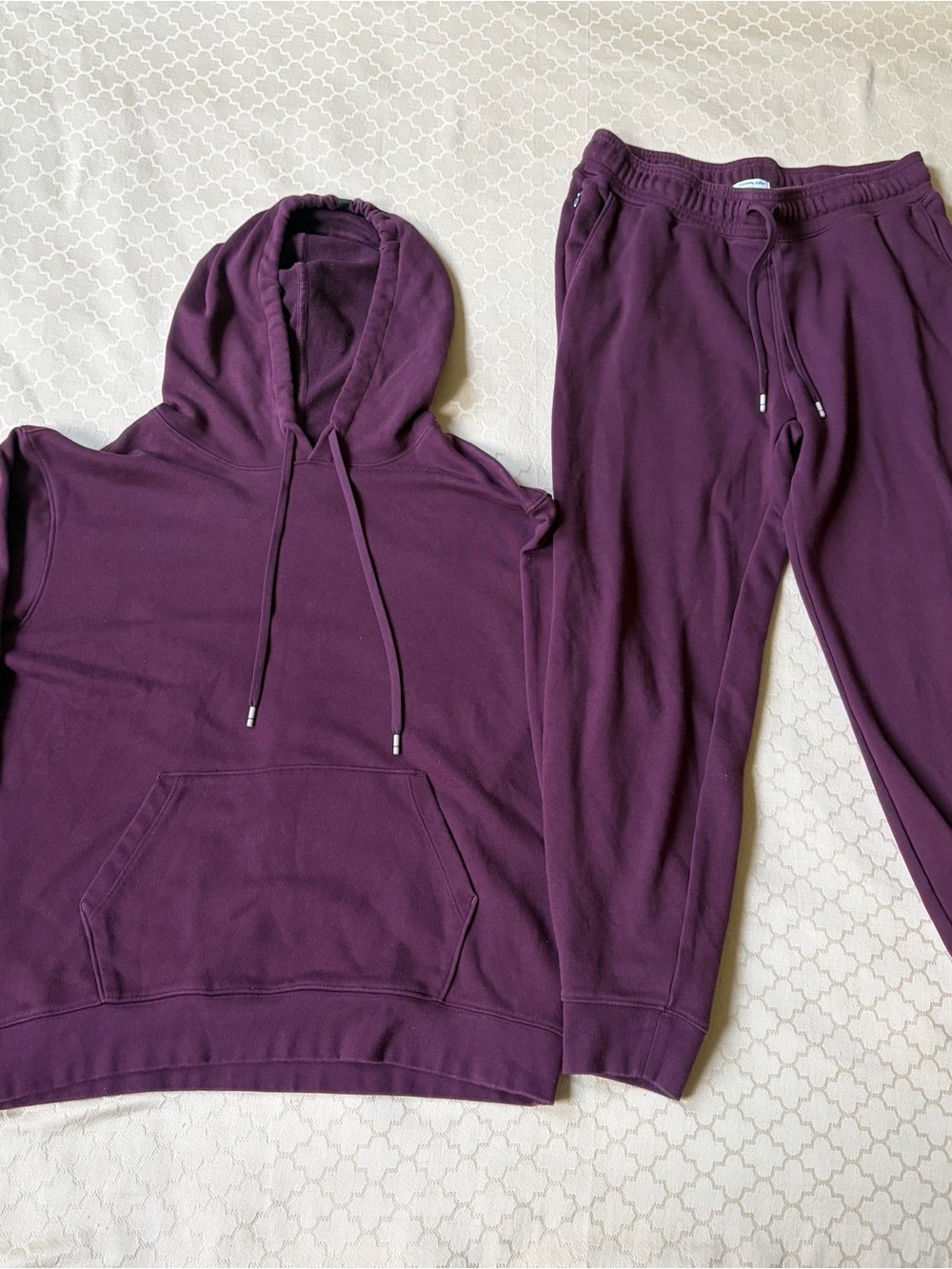 Tommy John Maroon Red Lounge Pajama Jogger Set Womens L-XL